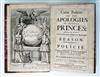 SCUDÉRY, GEORGES DE. Curia Politiae; or, The Apologies of Severall Princes.  1654